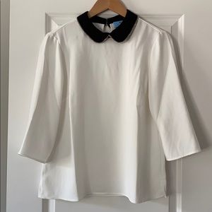 CeCe Blouse with Peter Pan collar